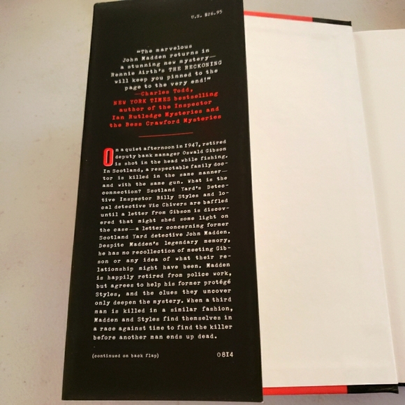 3/$12 The Reckoning Hardcover Book Ronnie Airth - Picture 5 of 8